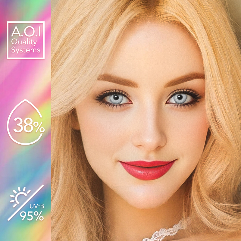 NEBULALENS Gem Fog Yearly Prescription Colored Contact Lenses - NEBULALENS