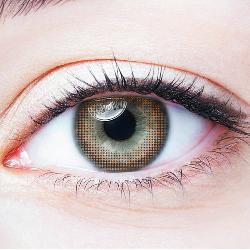 NEBULALENS Gem Brown Yearly Prescription Colored Contact Lenses - NEBULALENS
