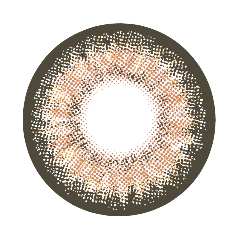 NEBULALENS Black Goat Brown Yearly Prescription Colored Contact Lenses - NEBULALENS