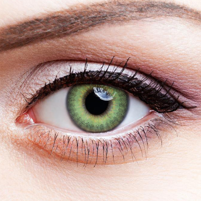 NEBULALENS Honey Fruit Green Yearly Prescription Colored Contact Lenses - NEBULALENS