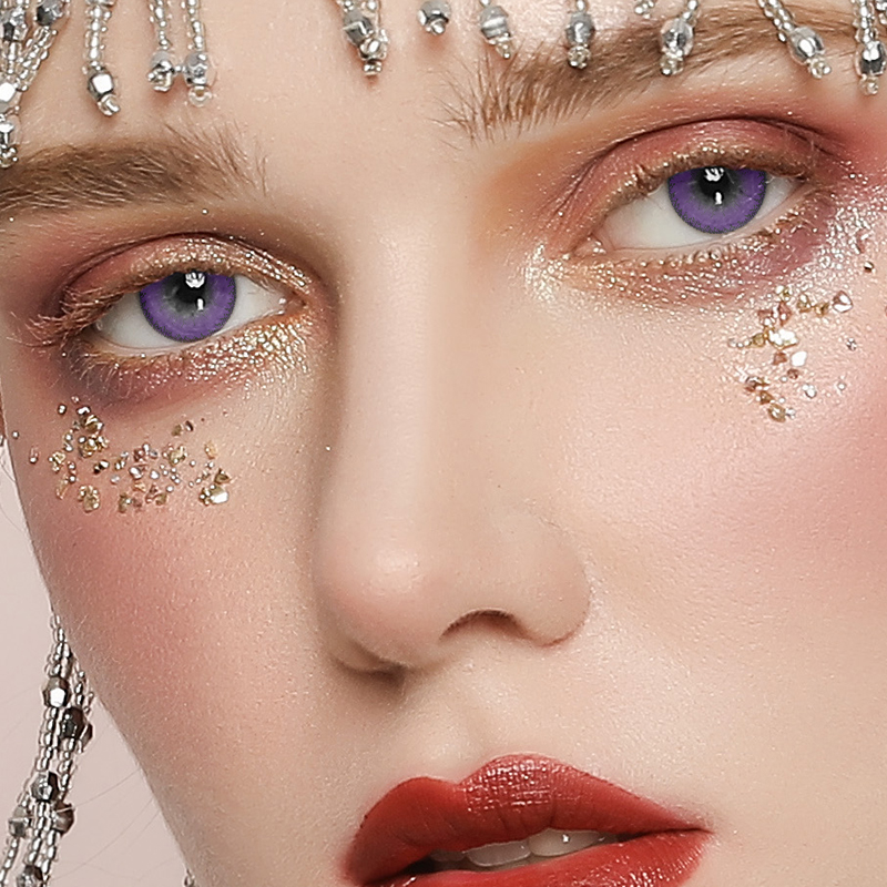 NEBULALENS Little Devil Purple Colored Contact Lenses - NEBULALENS