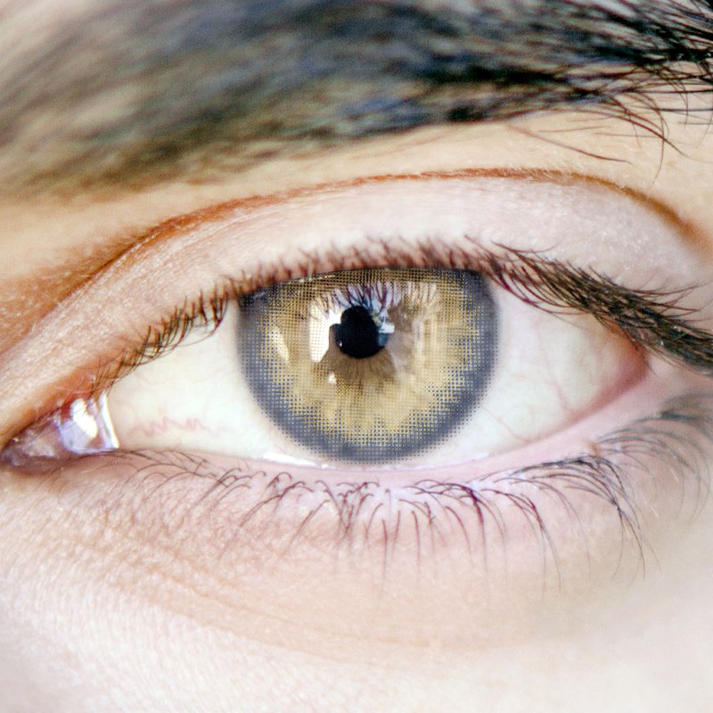 NEBULALENS Sapphire Blue Brown Yearly Prescription Colored Contact Lenses(0.00) - NEBULALENS