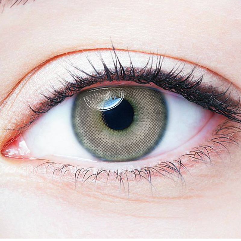 NEBULALENS Chestnut Milk Coffee Yearly Prescription Colored Contact Lenses - NEBULALENS