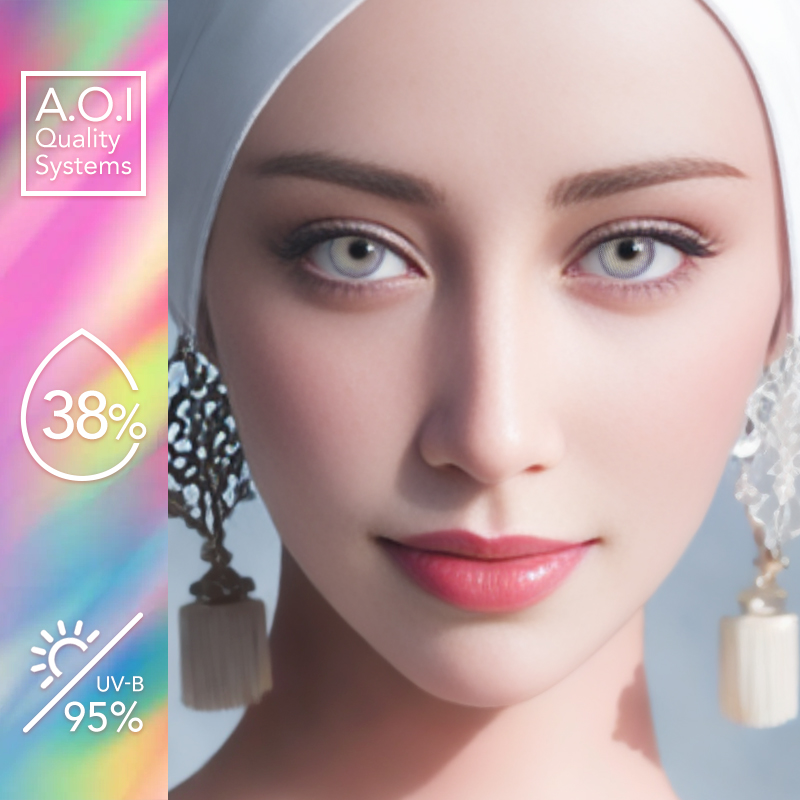 NEBULALENS Wine-Juniper Purple Yearly Prescription Colored Contact Lenses - NEBULALENS