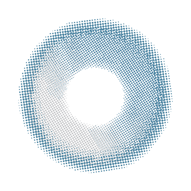 NEBULALENS Silver Sky Crescent Yearly Prescription Colored Contact Lenses - NEBULALENS