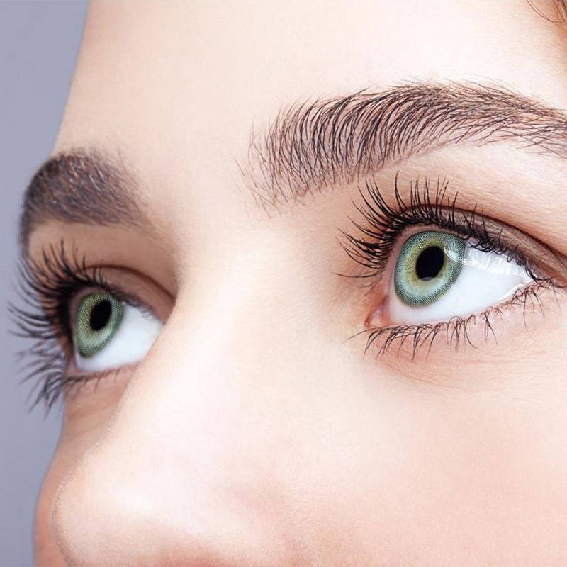 NEBULALENS Custard Blue Yearly Prescription Colored Contact Lenses - NEBULALENS