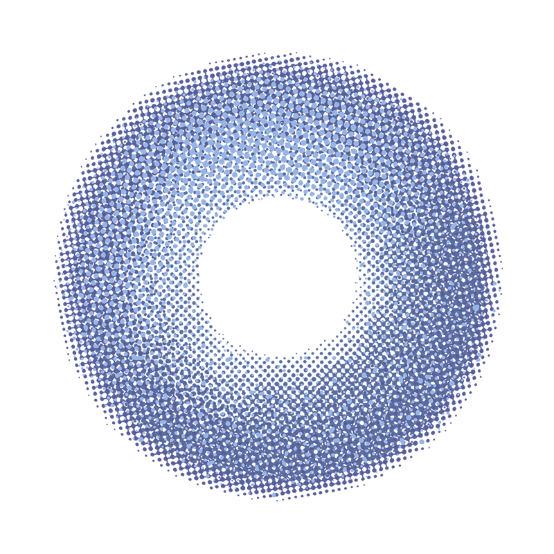 NEBULALENS Tears Blue Yearly Prescription Colored Contact Lenses - NEBULALENS