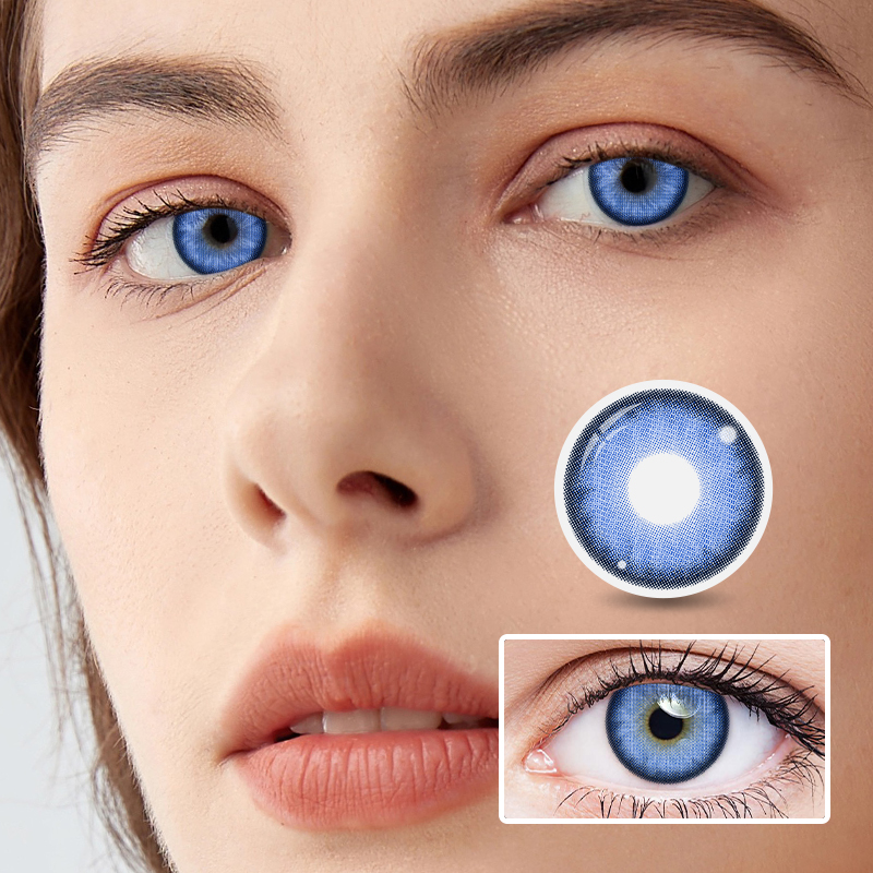 NEBULALENS Fire Dance Blue Colored Contact Lenses - NEBULALENS