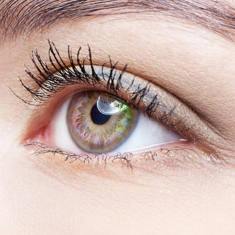 NEBULALENS Summer Pollen Purple Yearly Prescription Colored Contact Lenses - NEBULALENS