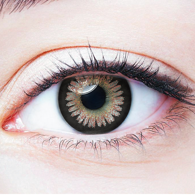 NEBULALENS Cherries Brown Yearly Prescription Colored Contact Lenses - NEBULALENS
