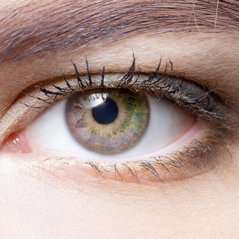 NEBULALENS Summer Pollen Purple Yearly Prescription Colored Contact Lenses - NEBULALENS