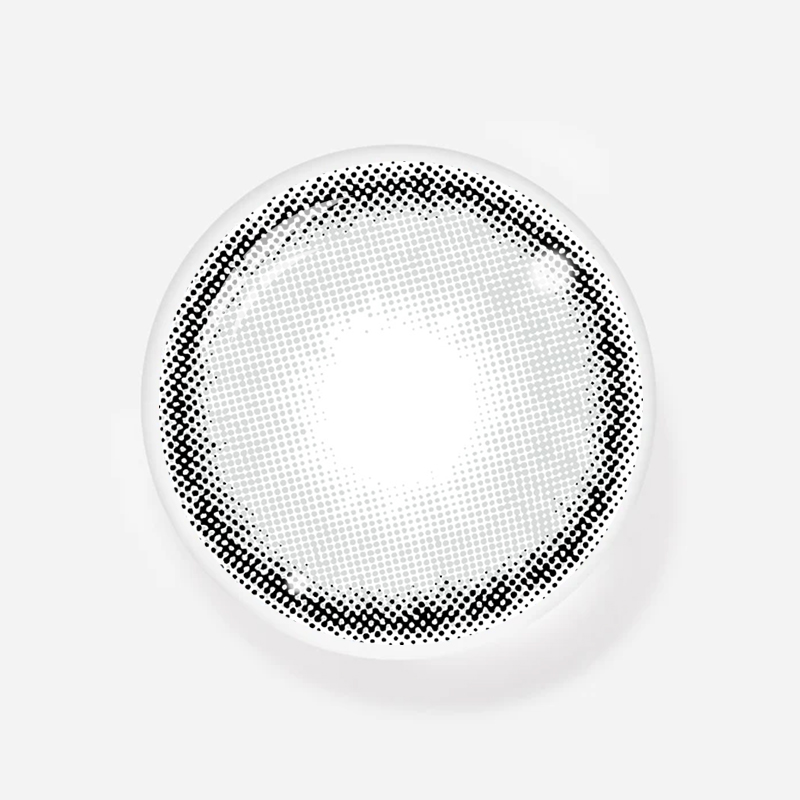 NEBULALENS Mint Grey Yearly Prescription Colored Contact Lenses - NEBULALENS