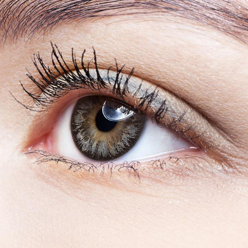 NEBULALENS Ice Black Yearly Prescription Colored Contact Lenses - NEBULALENS