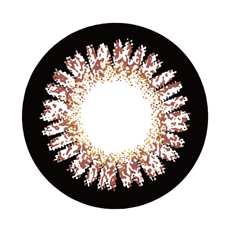 NEBULALENS Cherries Brown Yearly Prescription Colored Contact Lenses - NEBULALENS