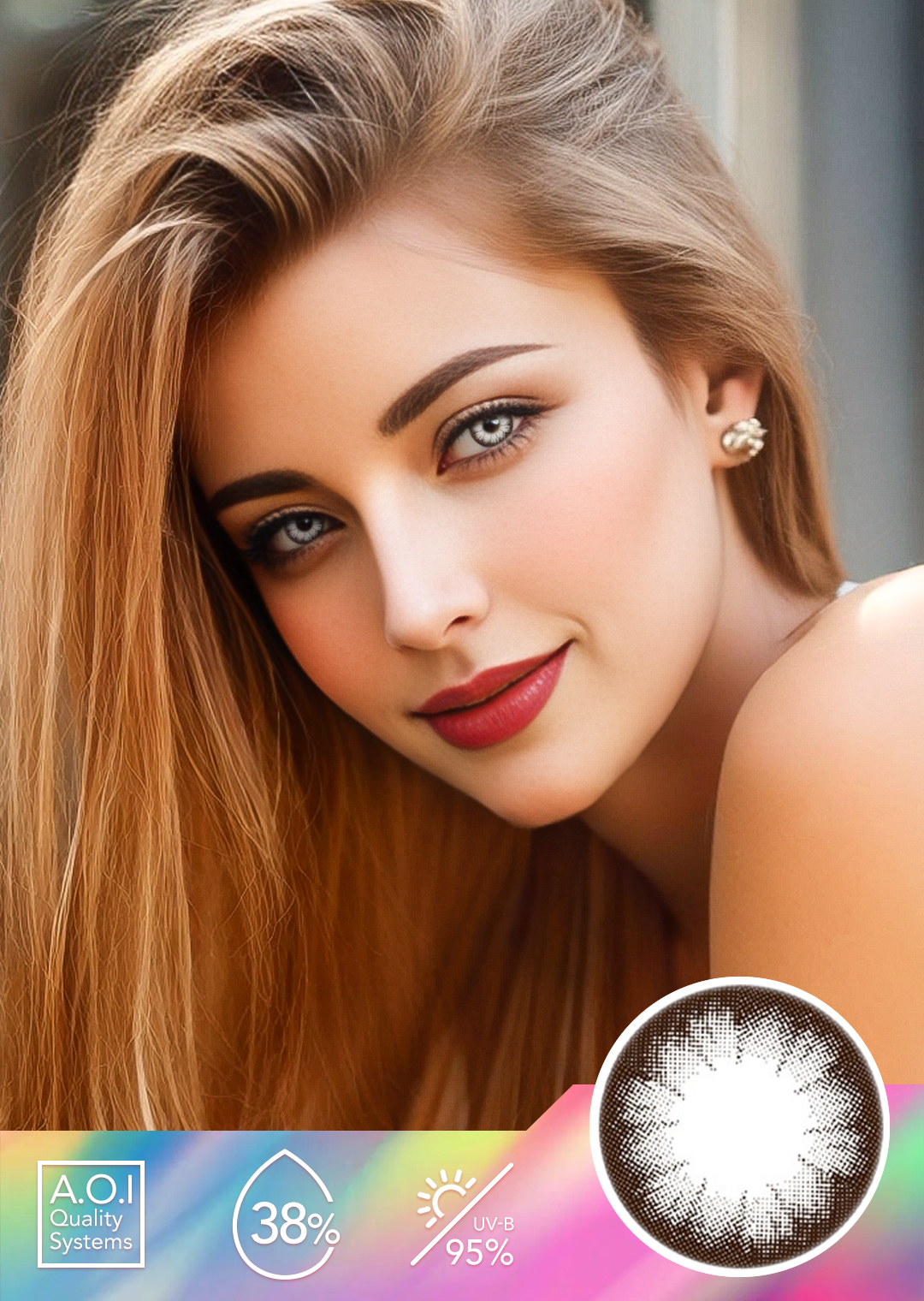 NEBULALENS Brunette Yearly Colored Contact Lenses - NEBULALENS