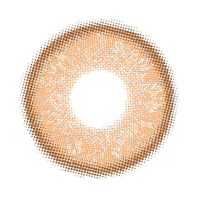 NEBULALENS Russian Girl Brown Yearly Prescription Colored Contact Lenses - NEBULALENS