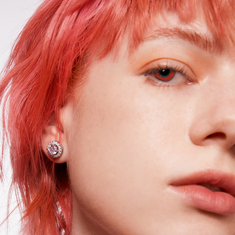 NEBULALENS Harajuku Storm Red Yearly Prescription Colored Contact Lenses - NEBULALENS