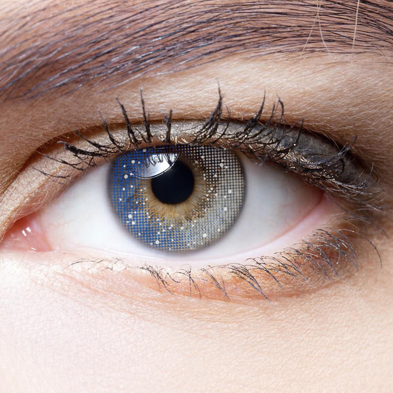NEBULALENS Galaxy Grey Yearly Prescription Colored Contact Lenses - NEBULALENS