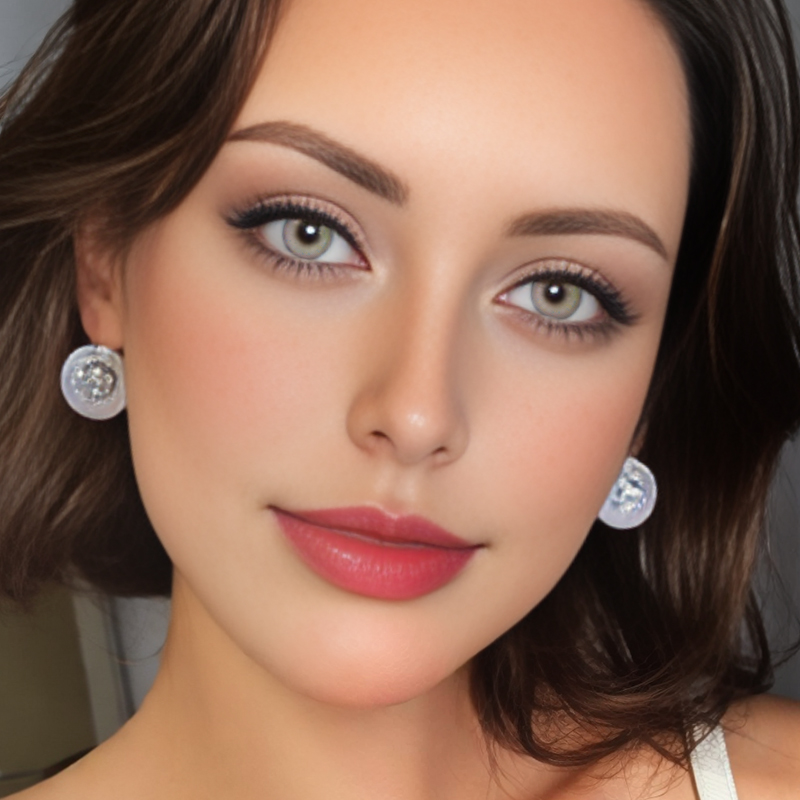 NEBULALENS Summer Pollen Purple Yearly Prescription Colored Contact Lenses - NEBULALENS