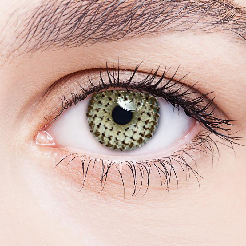 NEBULALENS Waterproof Glossy Brown River Half Yearly Prescription Colored Contacts - NEBULALENS