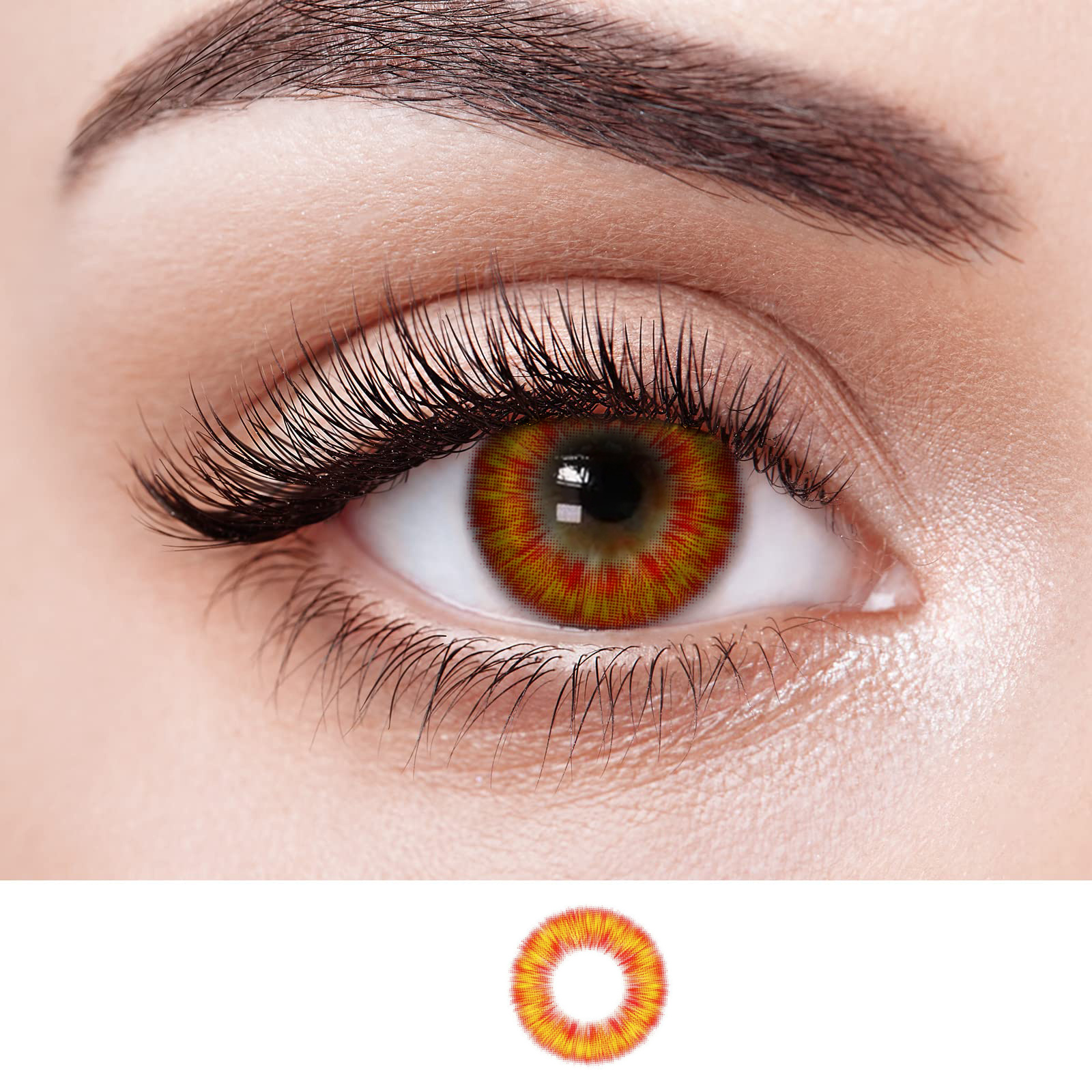 NEBULALENS Boundless Fire Colored Contact Lenses - NEBULALENS