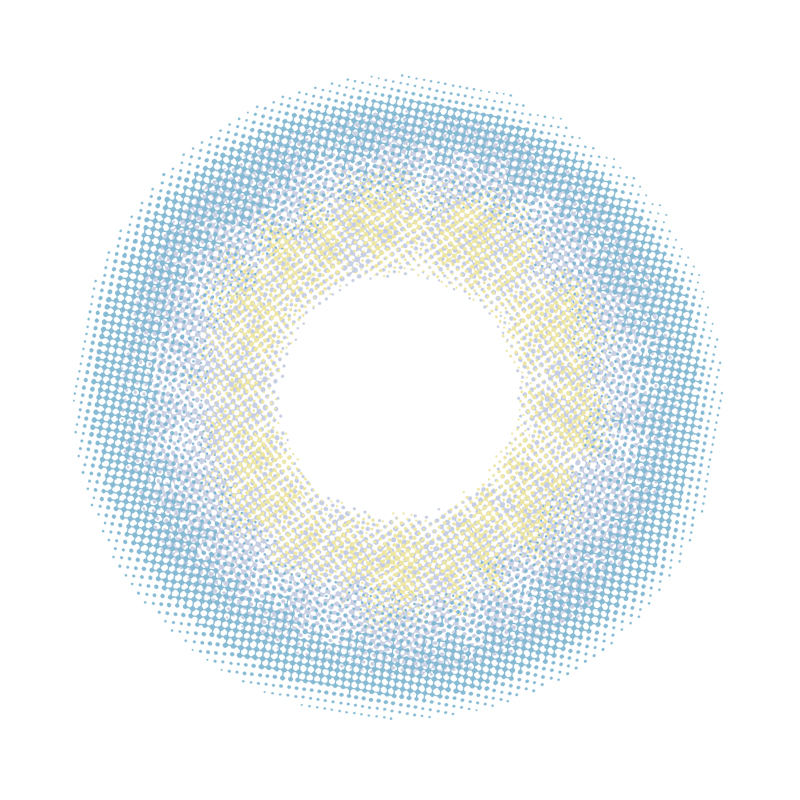 NEBULALENS Hepburn Grey Yearly Prescription Colored Contact Lenses - NEBULALENS