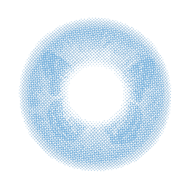 NEBULALENS Butterfly Blue Yearly Prescription Colored Contact Lenses （0.00） - NEBULALENS