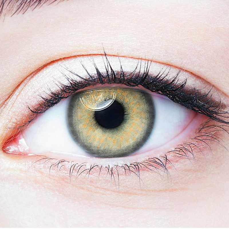 NEBULALENS Himalaya Brown Yearly Prescription Colored Contact Lenses - NEBULALENS