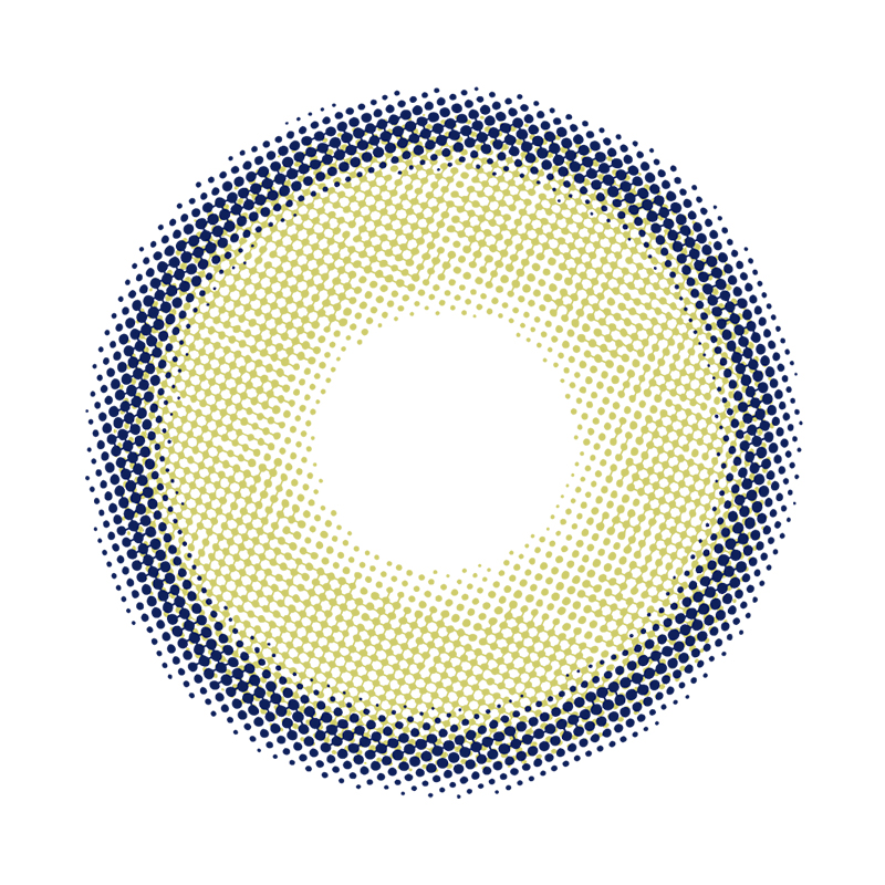 NEBULALENS lemon Green Yearly Prescription Colored Contact Lenses - NEBULALENS