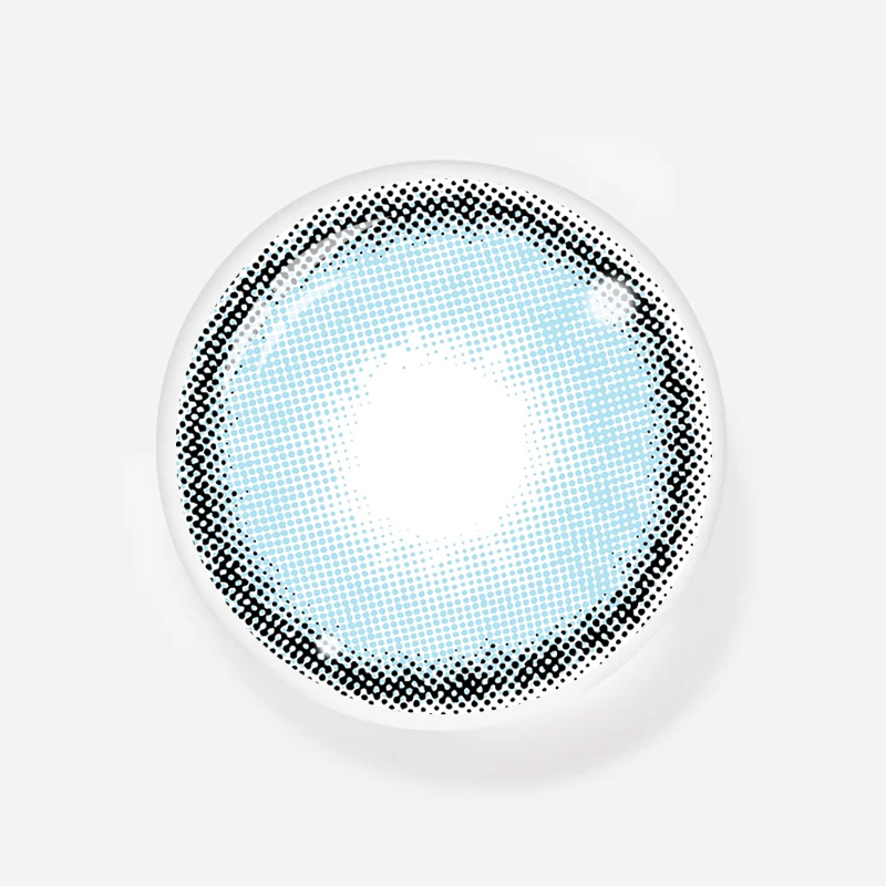 NEBULALENS Mint Blue Yearly Prescription Colored Contact Lenses - NEBULALENS