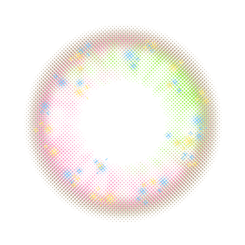 NEBULALENS Summer Pollen Purple Yearly Prescription Colored Contact Lenses - NEBULALENS