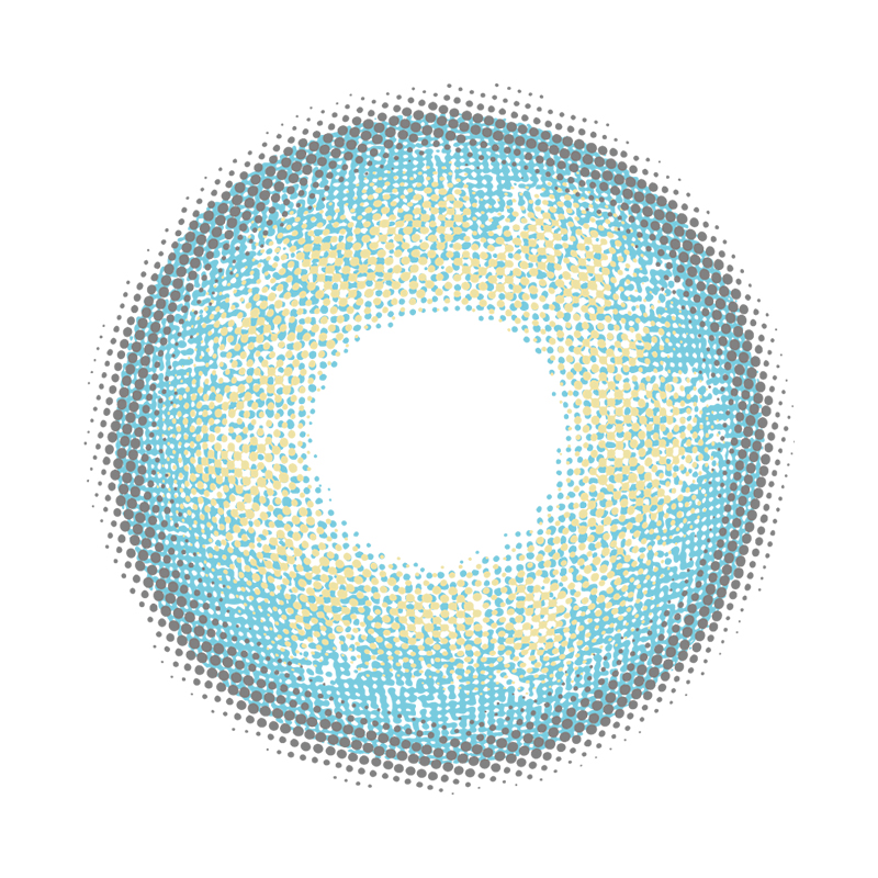 NEBULALENS Russian Girl Bule Yearly Prescription Colored Contact Lenses - NEBULALENS