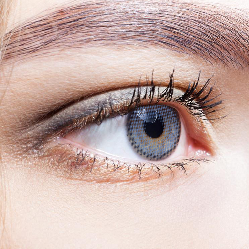 NEBULALENS Empty Mountain Base Blue Yearly Prescription Colored Contact Lenses - NEBULALENS