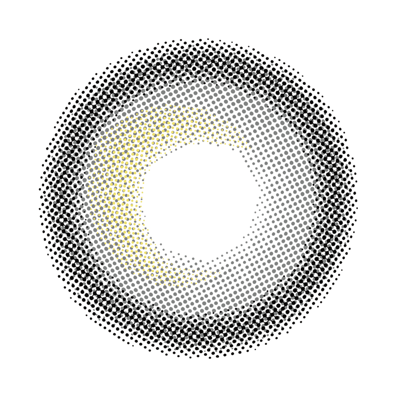 NEBULALENS Custard Grey Yearly Prescription Colored Contact Lenses - NEBULALENS