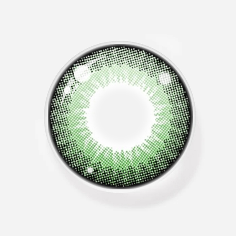NEBULALENS Honey Fruit Green Yearly Prescription Colored Contact Lenses - NEBULALENS