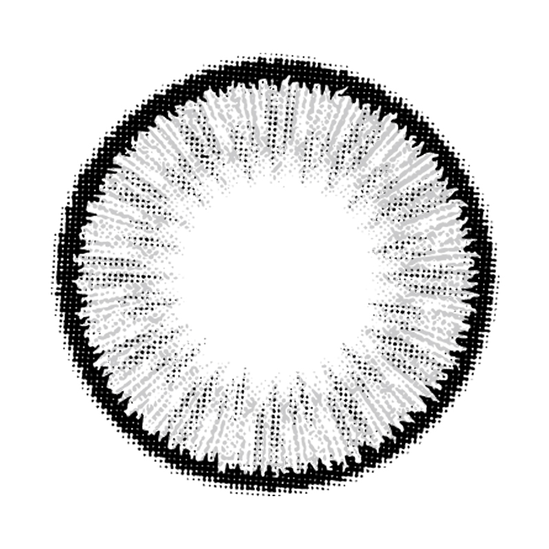 NEBULALENS Summer Fluorescent Gray Yearly Prescription Colored Contact Lenses - NEBULALENS