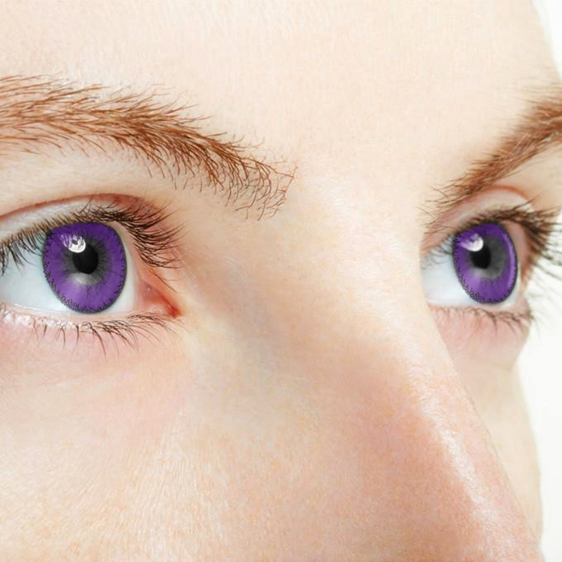 NEBULALENS Little Devil Purple Colored Contact Lenses - NEBULALENS