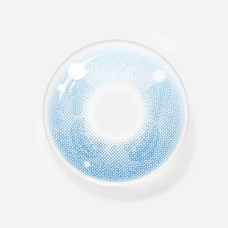 NEBULALENS Butterfly Blue Yearly Prescription Colored Contact Lenses （0.00） - NEBULALENS