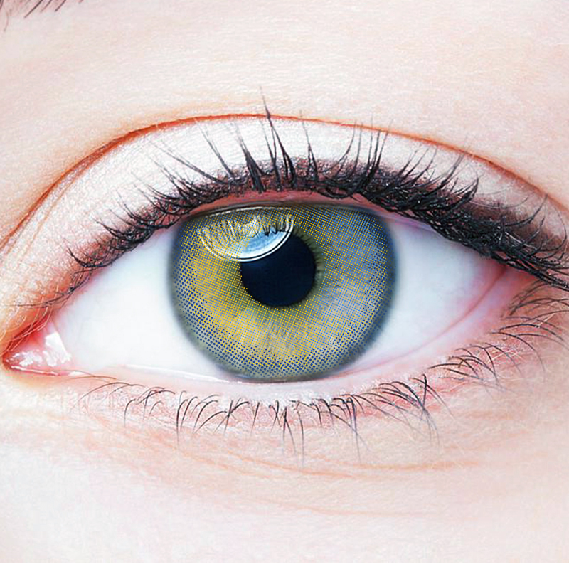 NEBULALENS Little Earth Blue Yearly Prescription Colored Contact Lenses - NEBULALENS