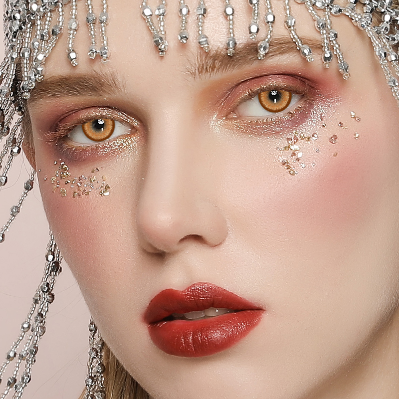 NEBULALENS Hot Blooded Brown Colored Contact Lenses - NEBULALENS