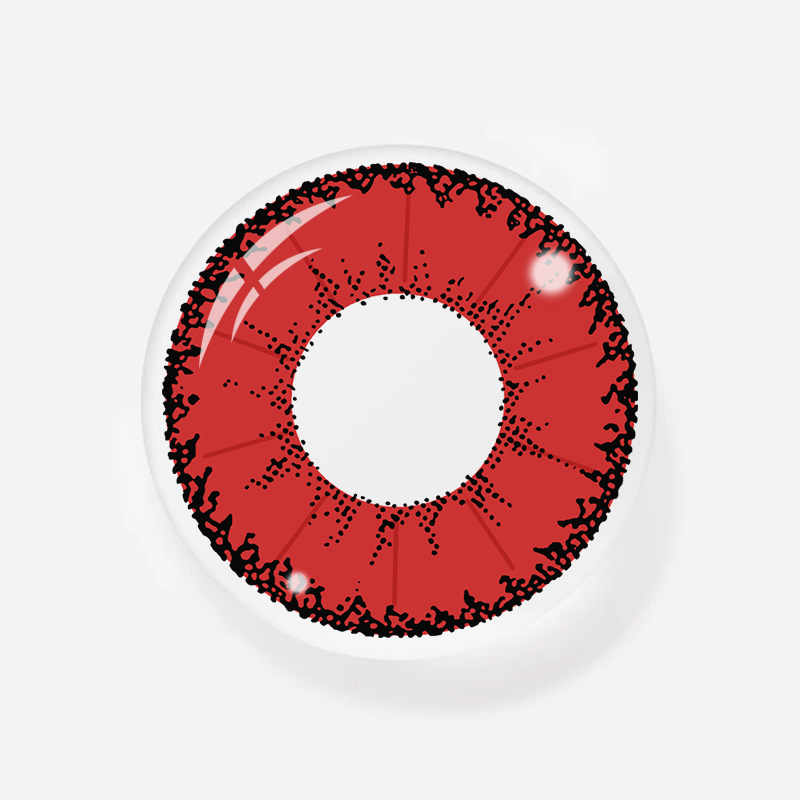 NEBULALENS Little Devil Red Colored Contact Lenses - NEBULALENS