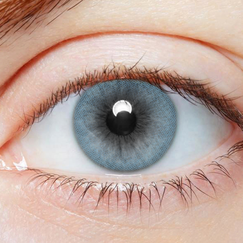 NEBULALENS Aisha Ice Blue Yearly Prescription Colored Contacts - NEBULALENS