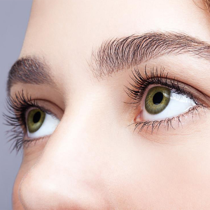 NEBULALENS Little prickly coffee Yearly Prescription Colored Contacts - NEBULALENS