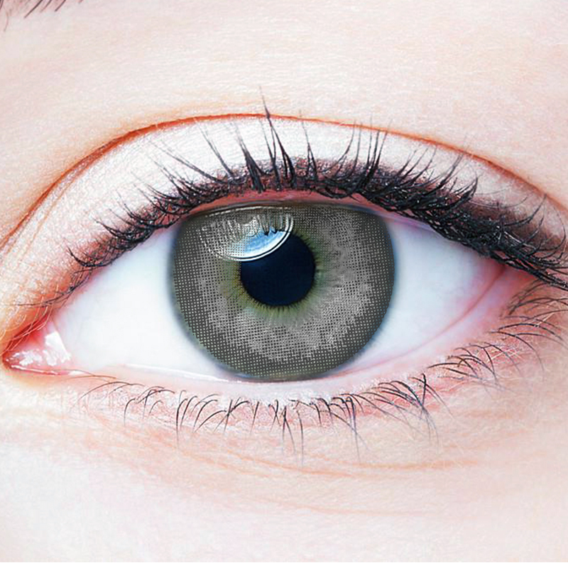 NEBULALENS Moonlight Gray Yearly Prescription Colored Contact Lenses - NEBULALENS