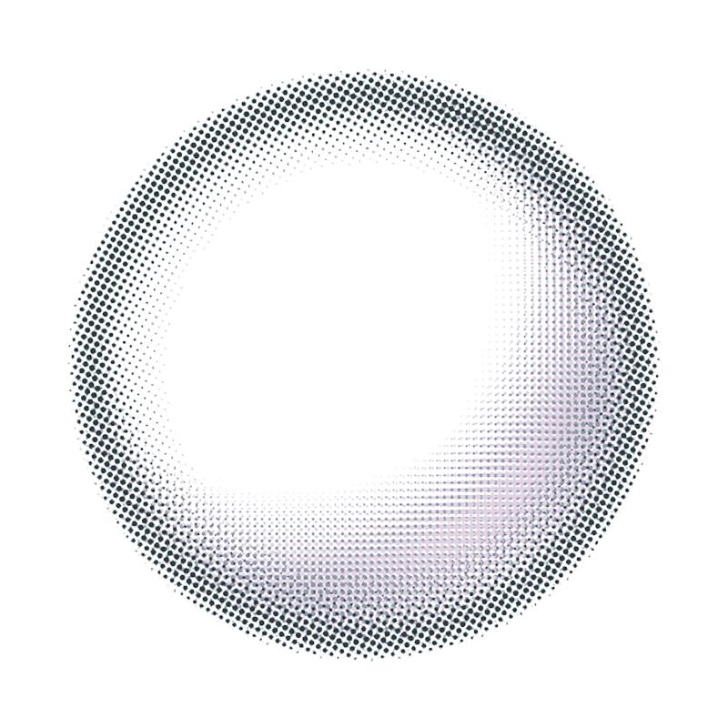 NEBULALENS Half Moon High Glossy Purple Yearly Prescription Colored Contact Lenses - NEBULALENS