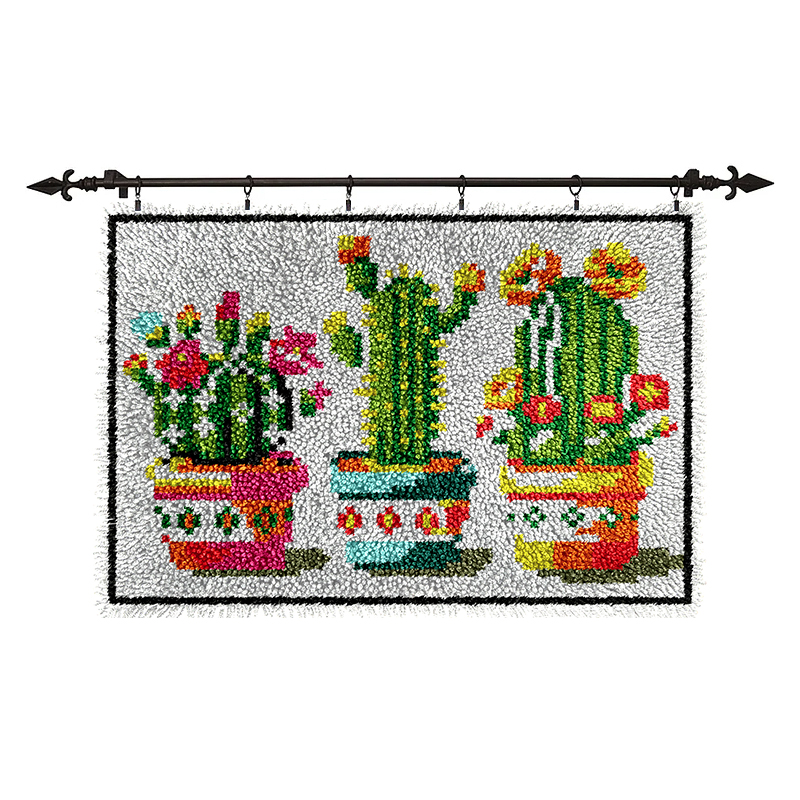 Cactus - Latch Hook Rug Kit