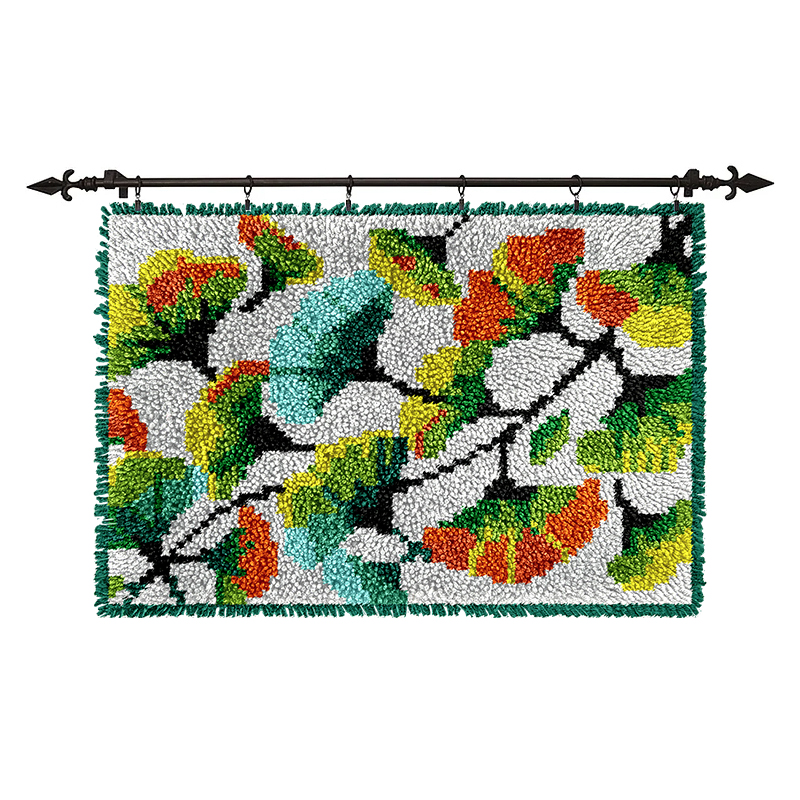 Ginkgo Leaf - Rug Latch Hook Kits