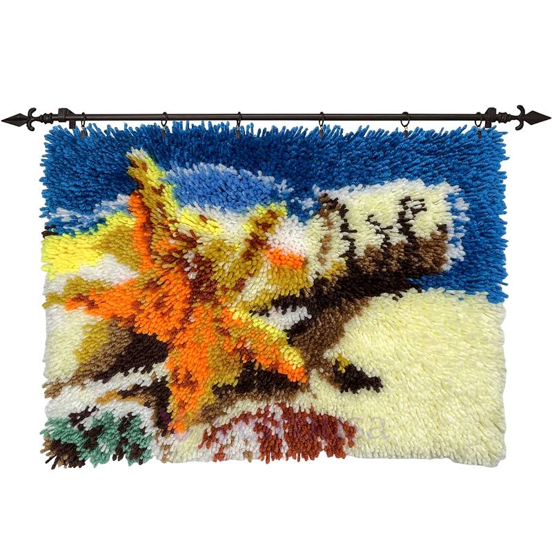 Starfish on Beach - Latch Hook Rug Kit