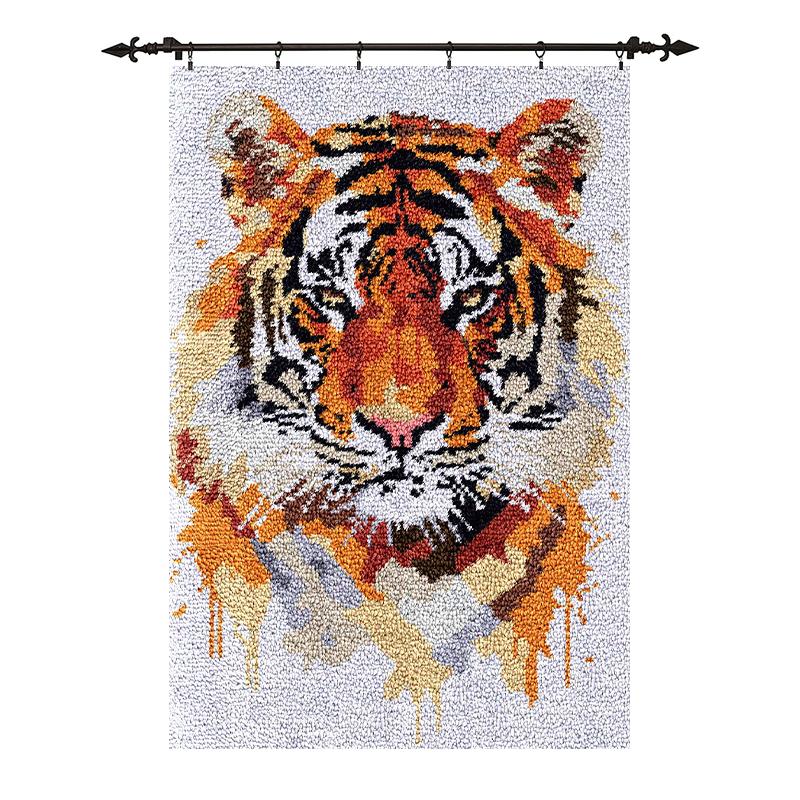 [Large Size] Big Tiger - Latch Hook Rug Kit