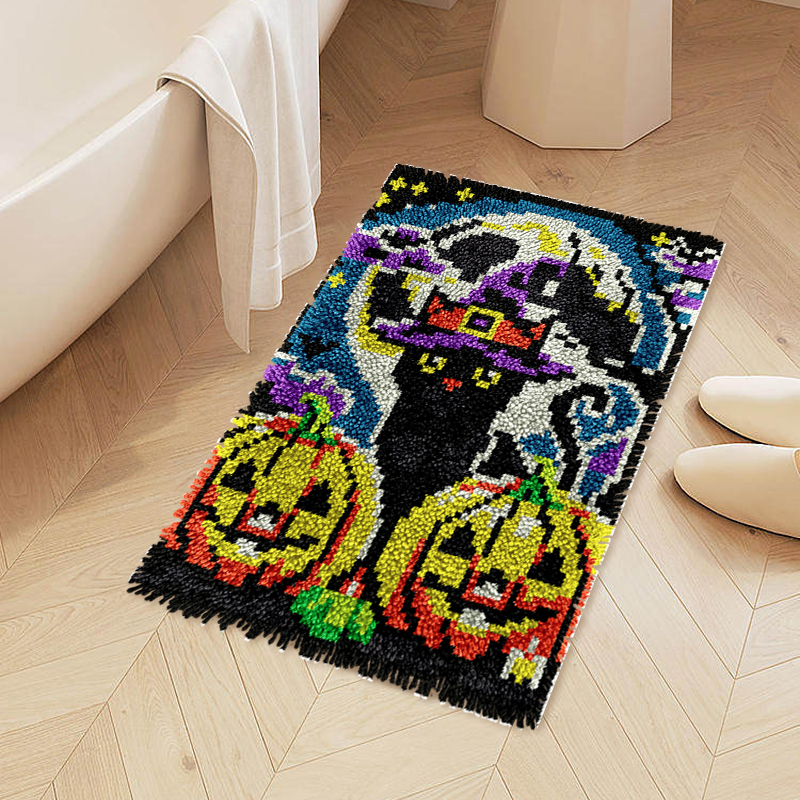 Halloween Kitten - Latch Hook Rug Kits